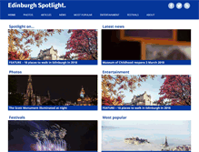 Tablet Screenshot of edinburghspotlight.com